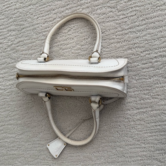 Vintage Dolce & Gabbana long east west leather bag with lock and keys - Picture 3 of 14